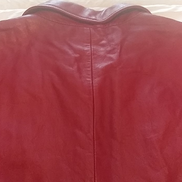 WILSON LEATHER Burgundy jacket (200) - Picture 5 of 12